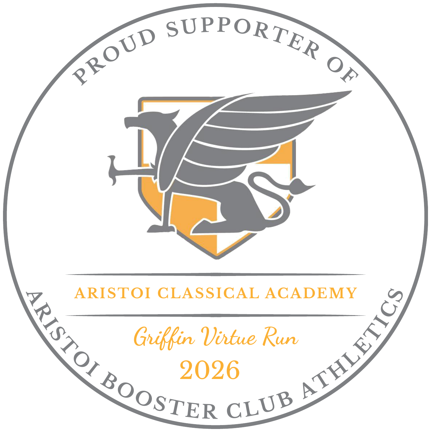 Proud Supporter · Griffin Virtue Run 2026