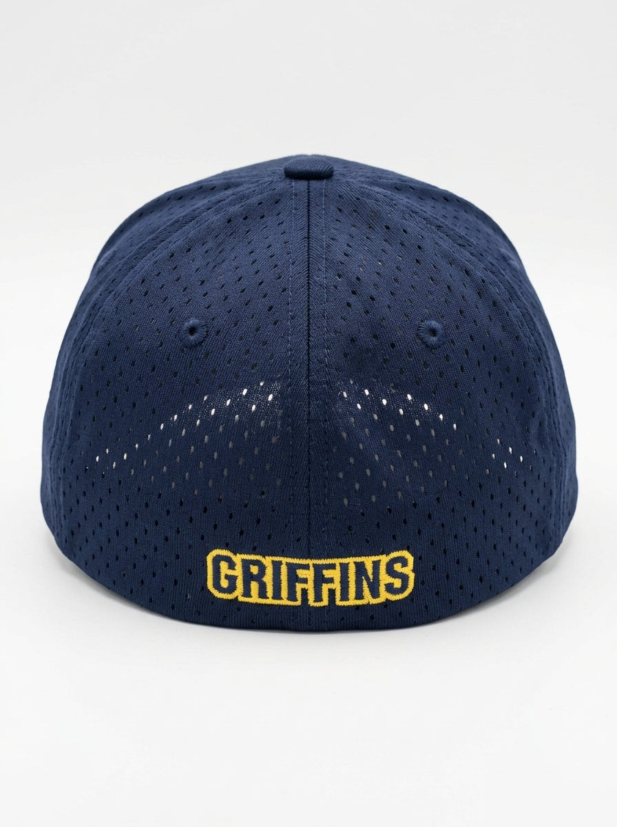 3D Puff A Logo Hat with Griffin on the back