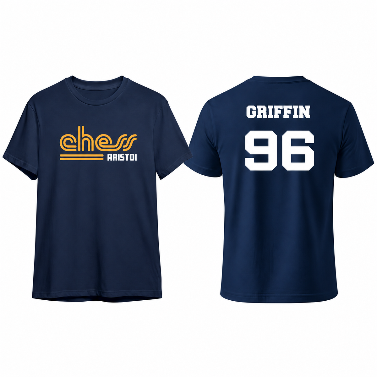 Chess custom name and number front and back