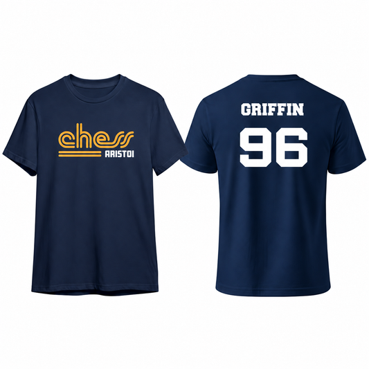 Chess custom name and number front and back