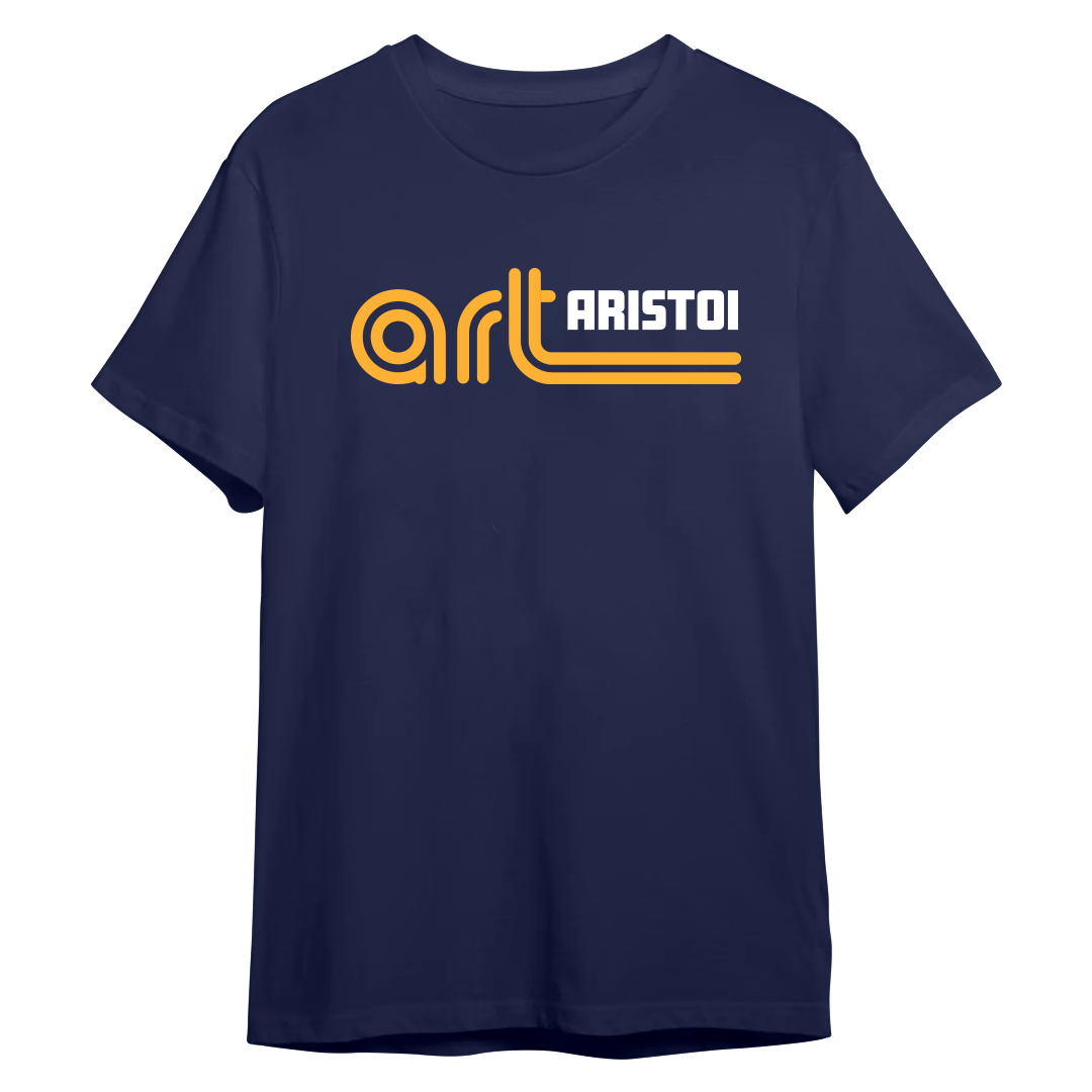 Groovy Style Art 100% Cotton Tee in Navy