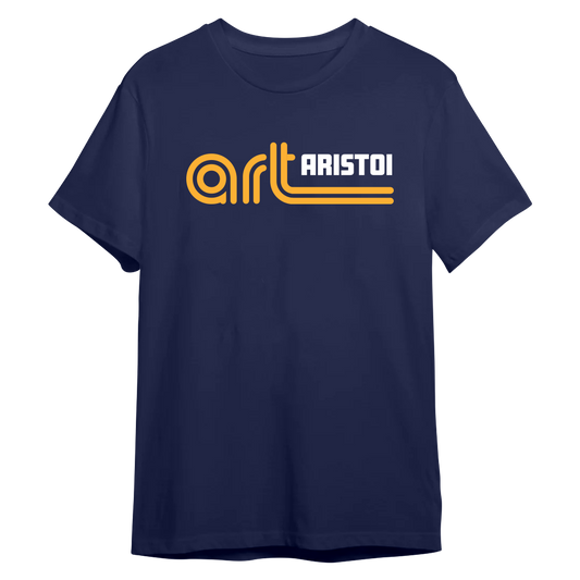 Groovy Style Art 100% Cotton Tee in Navy